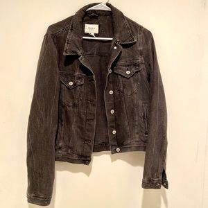 Black Denim Jacket - Distressed Black Jean Jacket - Cool Girl Jean Jacket